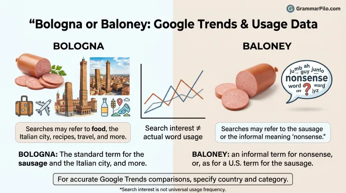 Bologna or Baloney: Google Trends & Usage Data