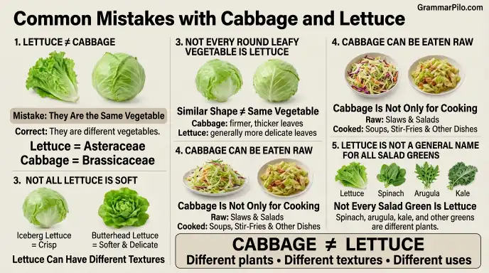 Common Mistakes with Cabbage and Lettuce
