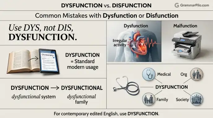 Common Mistakes with Dysfunction or Disfunction