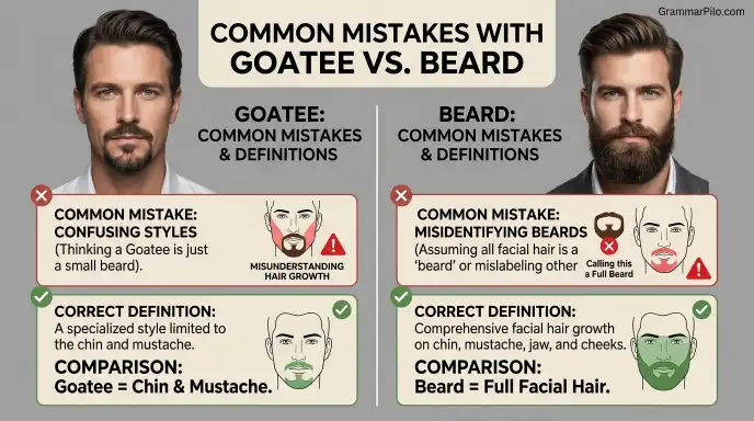 Common Mistakes with Goatee vs. Beard