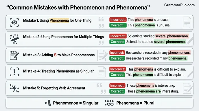 Common Mistakes with Phenomena and Phenomenon Phenomena