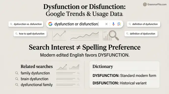 Dysfunction or Disfunction: Google Trends & Usage Data