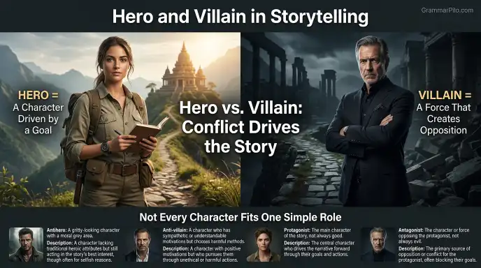 Hero and Villain in Storytelling