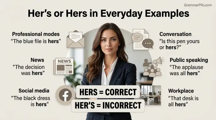 Her's or Hers in Everyday Examples