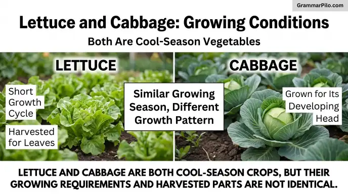 Lettuce and Cabbage: Growing Conditions