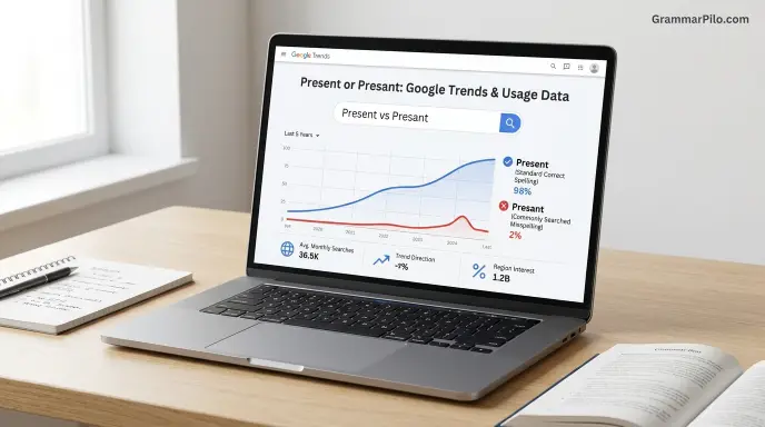 Present or Presant: Google Trends & Usage Data