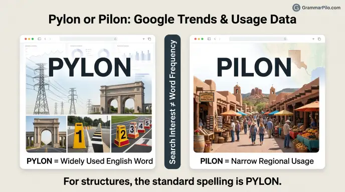 Pylon or Pilon: Google Trends & Usage Data