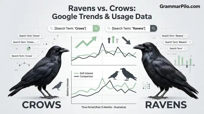 Ravens vs. Crows: Google Trends & Usage Data