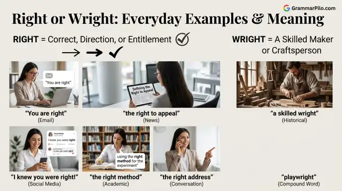 Right or Wright in Everyday Examples