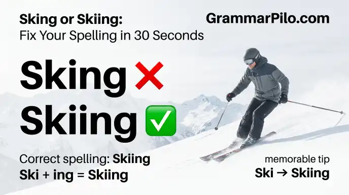sking or skiing