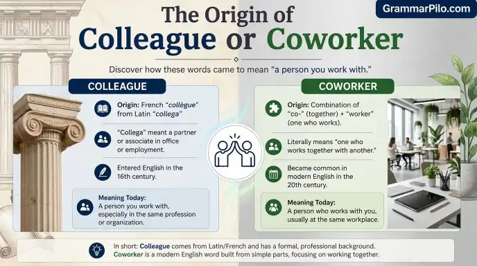 The Origin of Colleague or Coworker