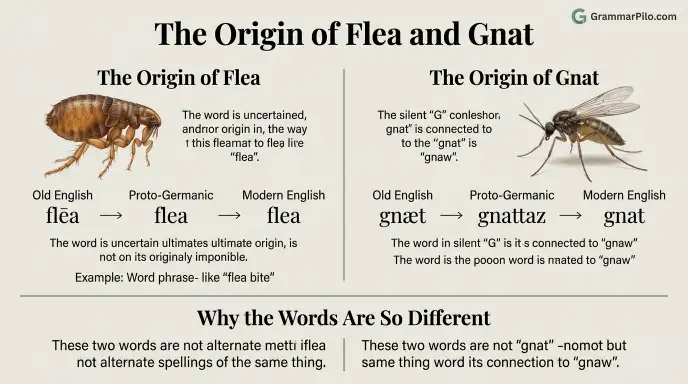 The Origin of Flea and Gnat