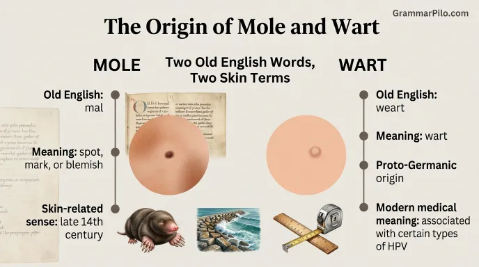 The Origin of Mole and Wart