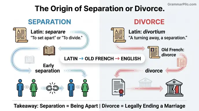 The Origin of Separation or Divorce
