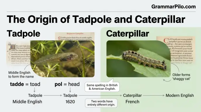 The Origin of Tadpole and Caterpillar