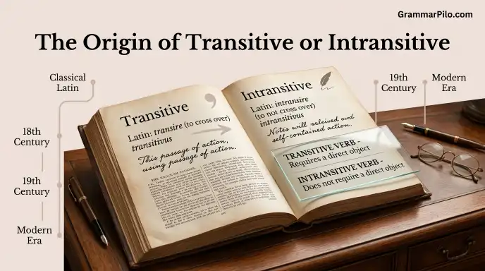 The Origin of Transitive or Intransitive verb