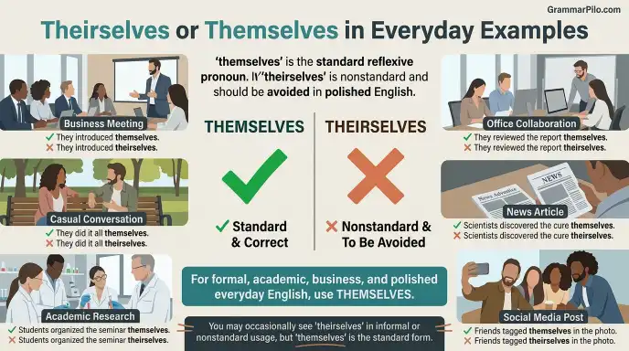Theirselves or Themselves in Everyday Examples