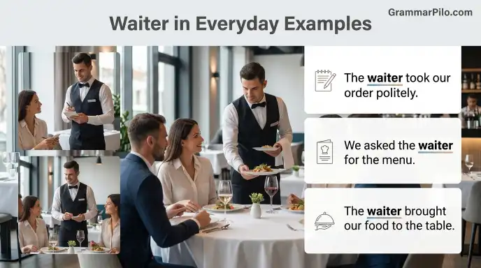 Waiter in Everyday Examples