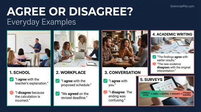 Agree or Disagree in Everyday Examples