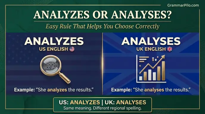 analyzes or analyses