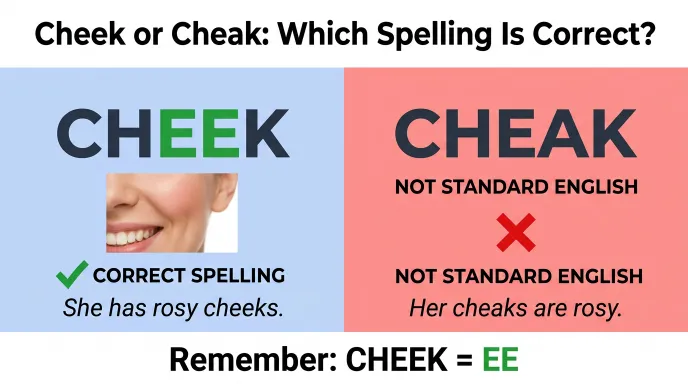 cheek or cheak