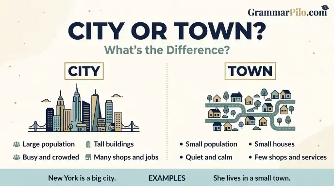 City and Town: Definition and Meaning