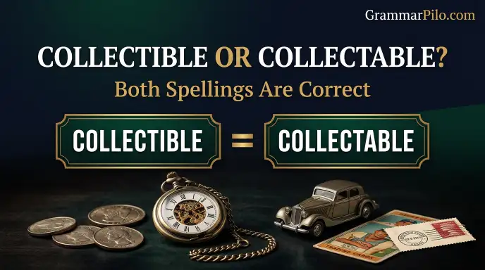 Collectible or Collectable