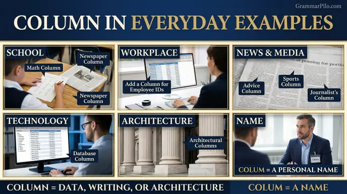 Column in Everyday Examples