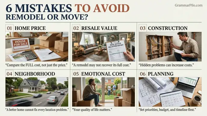 Common Mistakes When Deciding to Remodel or Move