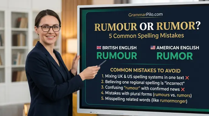 Common Mistakes When Using Rumour or Rumor