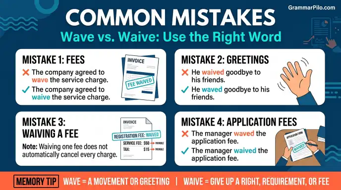 Common Mistakes When Using Wave and Waive