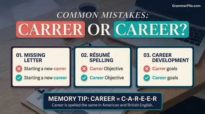 Common Mistakes With Career and Carrer