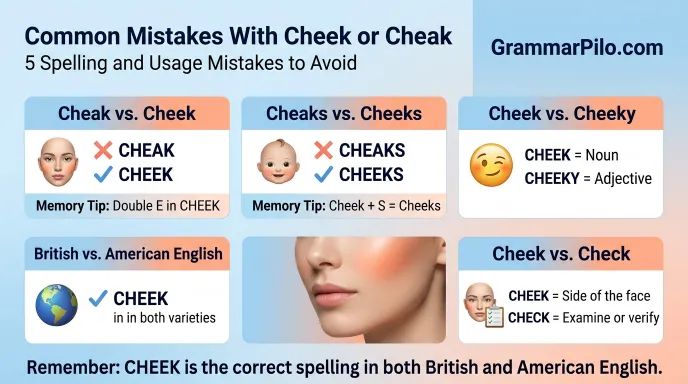 Common Mistakes With Cheek or Cheak