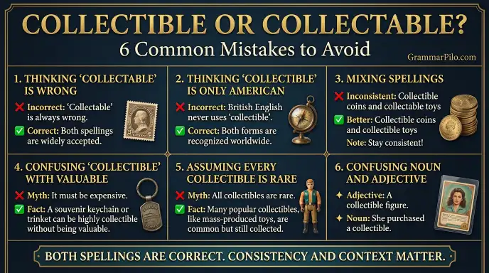 Common Mistakes With Collectible and Collectable