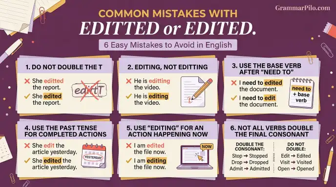 Common Mistakes With Editted or Edited