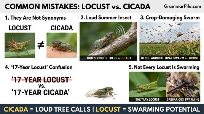 Common Mistakes With Locust or Cicada