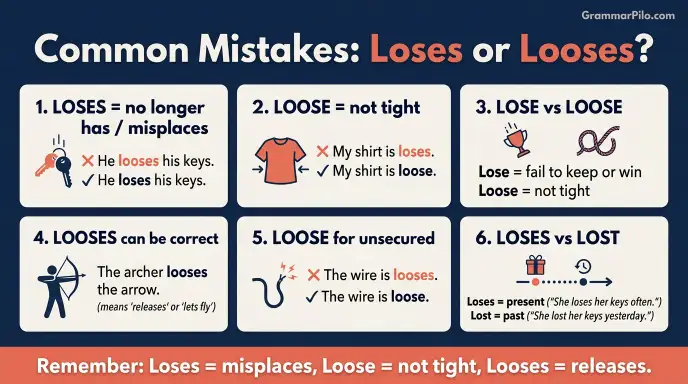 Common Mistakes With Loses or Looses