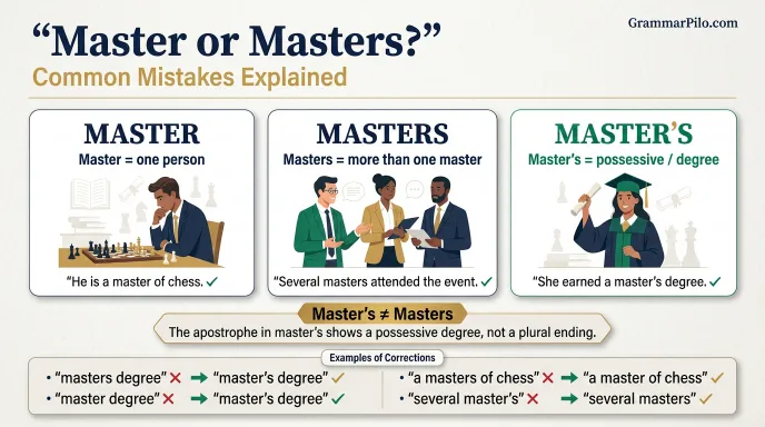 Common Mistakes With Master or Masters