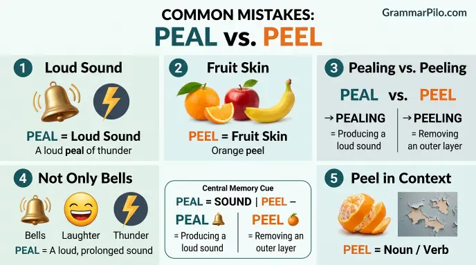 Common Mistakes With Peal or Peel