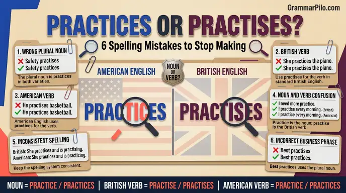 Common Mistakes with Practices and Practises