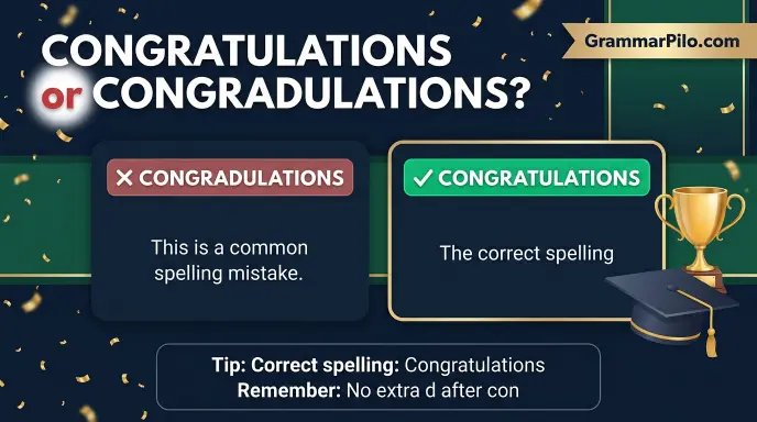 Congratulations or congradulations