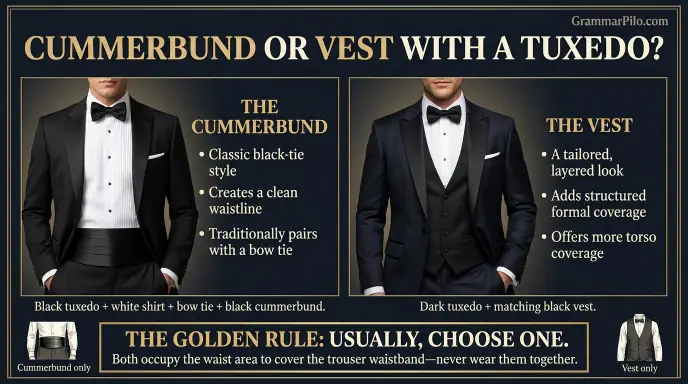 Cummerbund or Vest With a Tuxedo?