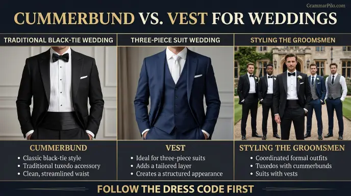 Cummerbund vs. Vest for Weddings