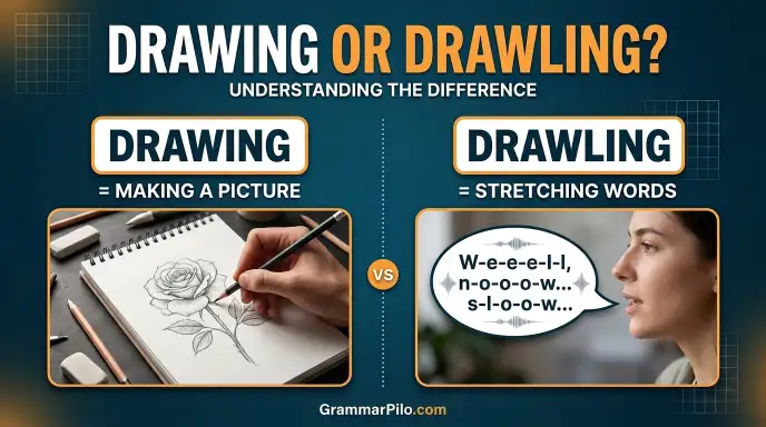 Drawling or drawing