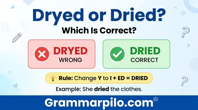 Dryed or dried