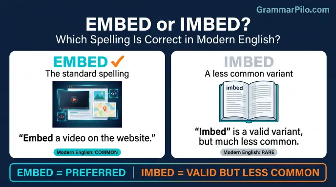 Embed or Imbed