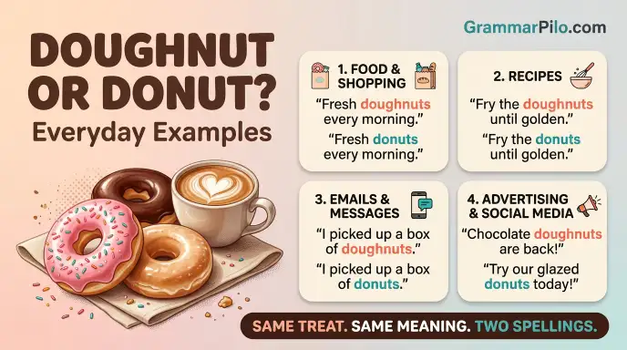 Everyday Examples of Doughnut and Donut