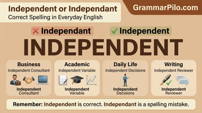 Everyday Examples of Independent or Independant