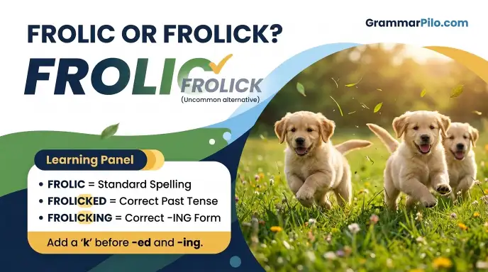 frolic or frolick
