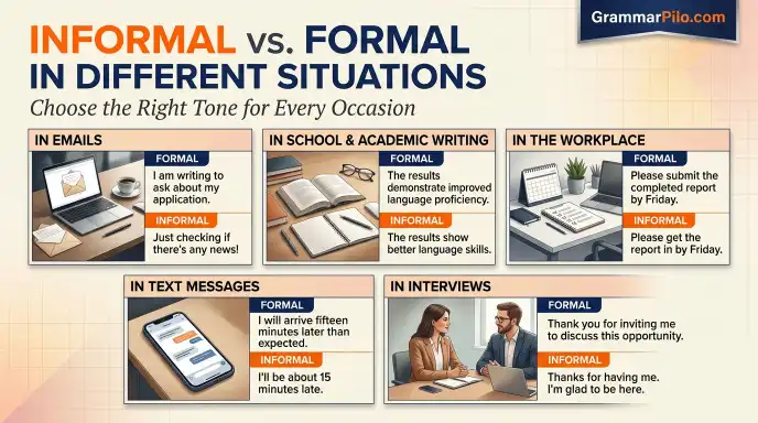 Informal vs. Formal in Different Situations